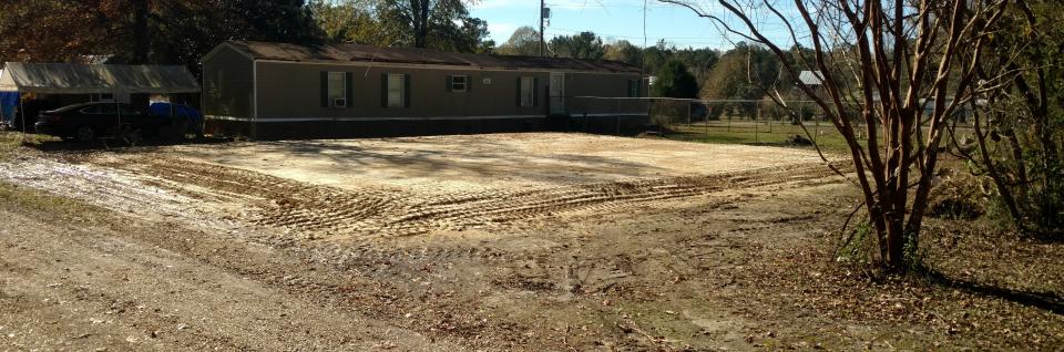 New dirt work house pad